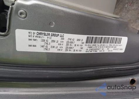 2013 Dodge Grand Caravan Sxt z USA, uszkodzony, nr VIN 2C4RDGCG6DR749717